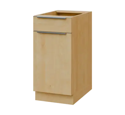 SIS - 4DZ spodní skříňka, 1-dveřová, 1-zásuvková, levá, 870x400x600, javor horský